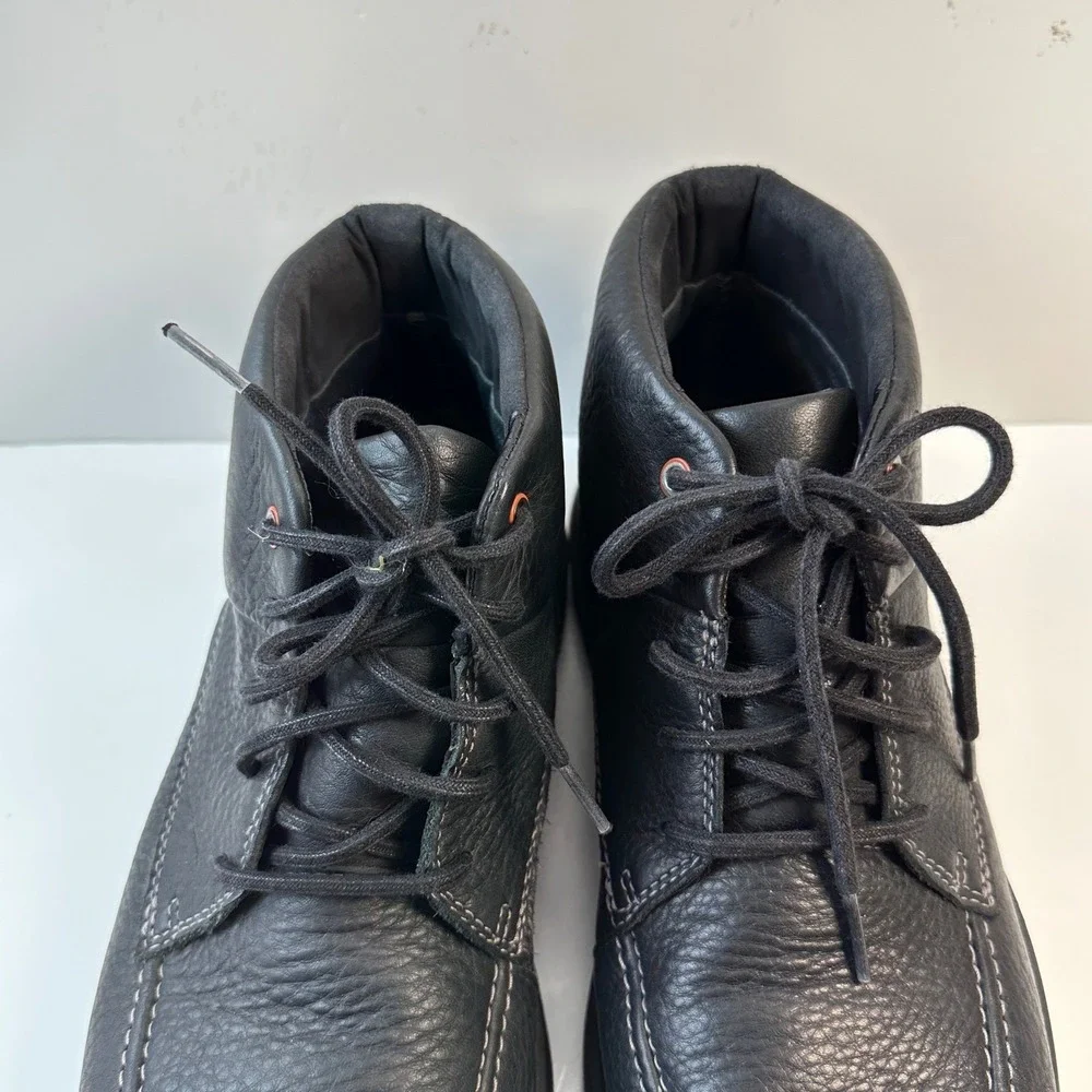 Clarks Gore-Tex Leather Ankle Boots‎ Waterproof Lace Up Black Men's 11.5M